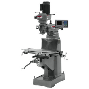 JET 8" x 36" Step Pulley Vertical Milling Machine JVM-836-3, 1.5 HP, 230V, 3-Phase, with 2-Axis ACU-RITE 203 DRO - 690190