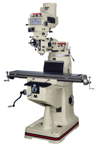 JET JTM-1050 Variable Speed Vertical Milling Machine w/ 3-Axis Newall DP700 DRO (Quill) & X-Axis Powerfeed - 691208