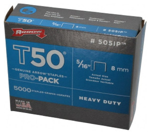 Arrow Fastener T50 Heavy-Duty Staples, 5/16" - 70-606-9