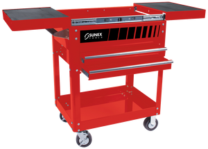 Sunex Compact Slide Top Utility Cart, Red - 8035R