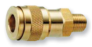 Jupiter Pneumatics Universal Brass Coupler, 1/4" Male NPT - 93-384-6