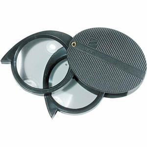 Bausch & Lomb Model 812364–4X to 9X Magnification–23 mm Round - Folding Pocket Magnifier  - KA40-812364