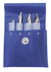 Precise 4 Piece High Speed Steel Combination Drill & Countersink Set