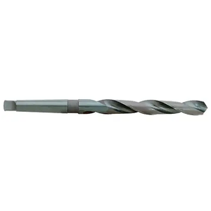 Precise H.S.S. Taper Shank Twist Drill, 1-29/32" Size, 4MT, 10-1/2" Flute Length, 16-1/2" Overall Length