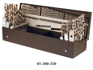 Precision Twist Drill 115 Piece HSS Bright Flute 3 In 1 Jobbers Length Twist 118° Point Drill Set C115COMBP