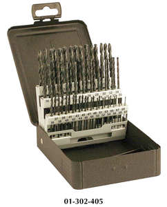 Precision Twist Drill 60 Piece #1 to #60 118° HSS Black Oxide Jobbers Length Twist Drill Set C60R18