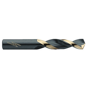 Triumph Twist Drill 135° Split Point H.S.S. Screw Machine Twist Drill, 5/32" Size, 1" Flute Length, 2-1/16" Overall Length