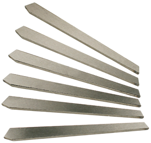 Precise Carbon Steel Replacement Blade Set for Adjustable Reamer, Model RB-J, 1-3/16" to 1-11/32" Reaming Range, 3.75" Blade Length
