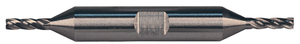 Precise 4 Flute Economy H.S.S. Double End Mill, 9/16" Size, 5/8" Shank Diameter, 1-3/8" Length of Cut, 5" OAL