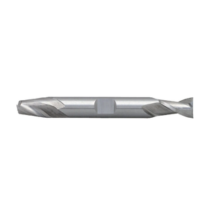 Precise H.S.S. 2 Flute Double End Mill, 5/16" Size, 3/8" Shank Diameter, 9/16" Length of Cut, 3-1/8" Overall Length