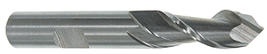 Rushmore USA 2 Flute 90° Angle "Drill-Mill" Single End Mill, 1/4" Size, 3/8" Shank Diameter, 5/8" Length of Cut, 2-7/16" Overall Length