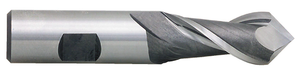 Rushmore USA 2 Flute 90° Angle "Drill-Mill" Single End Mill, 1/2" Size, 1/2" Shank Diameter, 1-1/4" Length of Cut, 3-1/4" Overall Length