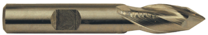 Rushmore USA 2 Flute 90° Angle "Drill-Mill" Cobalt Single End Mill, 3/8" Size, 3/8" Shank Diameter, 3/4" Length of Cut, 2-1/2" Overall Length