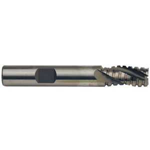 Precise 3 Flute M42 8% Cobalt Roughing & Finishing Single End Mill, 1/2" Size, 1/2" Shank Diameter, 1-1/4" Length of Cut, 3-1/4" Overall Length