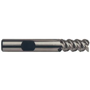 Precise M42 8% Cobalt 3 Flute 60° High Helix Single End Mill, 3/4" Size, 3/4" Shank Diameter, 1-5/8" Length of Cut, 3-7/8" Overall Length