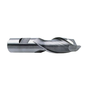 Precise 2 Flute ASP-30 (Powdered Cobalt) Single End Mill, 3/8" Size, 3/8" Shank Diameter, 9/16" Length of Cut, 2-5/16" Overall Length