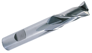 Precise 2 Flute M42 8% Cobalt Single End Mill, 1/8" Size, 3/8" Shank Dia.