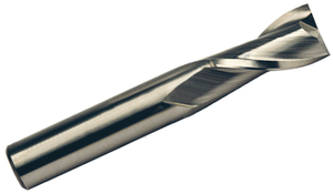 Precise 2 Flute M42 8% Cobalt Single End Mill, 1-1/8" Size, 3/4" Shank Dia.
