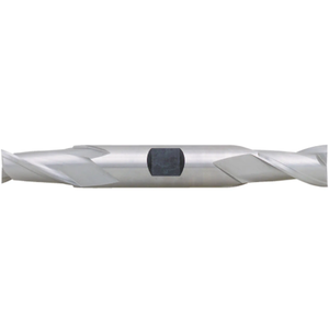Precise 2 Flute M42 8% Cobalt Double End Mill, 3/8" Size, 3/8" Shank Diameter, 9/16" Length of Cut, 3-1/8" Overall Length