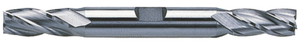 Precise 4 Flute M42 8% Cobalt 5/32" Size Double End Mill, 3/8" Shank Diameter - 08-218-025