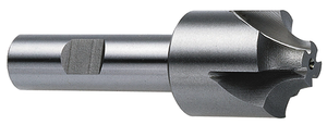 Precise H.S.S. Corner Rounding End Mill, 1/2" Radius, 3/4" Shank Diameter, 1-1/2" Largest Diameter, 4" Overall Length Precise H.S.S. Corner Rounding End Mill, 1/2" Radius, 3/4" Shank Diameter, 1-1/2" Largest Diameter, 4" Overall Length