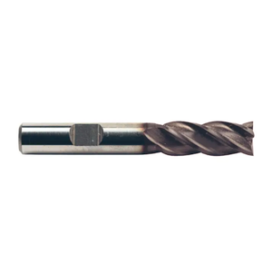 Weldon Tool M42 8% Cobalt TiCN Coated 4 Flute Single End Mill, 3/4" Size, 3/4" Shank Diameter, 1-5/8" Length of Cut, 3-7/8" Overall Length