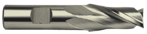 Precise 2 Flute High Speed Steel Metric Single End Mill, 18mm Size, 5/8" Shank Diameter