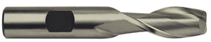 Precise 2 Flute High Speed Steel Metric Single End Mill, 32mm Size, 1" Shank Diameter
