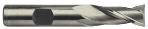 Precise 2 Flute M42 8% Cobalt Metric Single End Mill, 24mm Size, 3/4" Shank Diameter