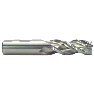 Minicut International 3 Flute Series 930PM Super Cobalt Roughing Single End Mill, 1" Size & Shank Diameter, 3" Length of Cut, 5-1/2" Overall Length