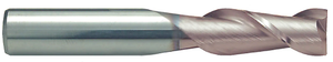 Rushmore USA 2 Flute Micrograin Solid Carbide TiCN Coated Single End Mill, 3/4" Size, 3/4" Shank Diameter, 1-1/2" Length of Cut, 4" Overall Length