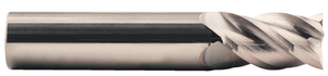 Rushmore USA 4 Flute Stub Length 10% Cobalt Solid Carbide TiCN Coated Single End Mill, 1/8" Size, 1/8" Shank Diameter, 1/4" Length of Cut, 1-1/2" Overall Length