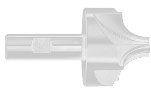 KEO 4 Flute H.S.S. Corner Rounding End Mill, 3/4" Radius, 3/4" Shank Diam., 2-1/4" Cutter Diam., 5/8" Tip Diam., 4-1/8" Overall Length