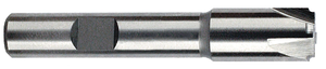 Rushmore USA 4 Flute Cobalt Corner Rounding End Mill, 1/4" Radius, 3/4" Shank Diam., 1" Cutter Diam., 1/2" Tip Diam., 3-1/4" Overall Length