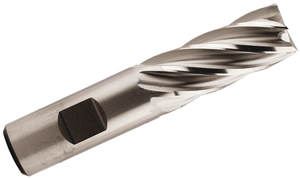 Niagara 6 Flute M42 8% Cobalt Single End Mill, 1/2" Size, 1/2" Shank Dia.