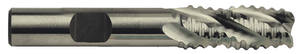 Niagara Cutter 4 Flute M42 8% Cobalt Roughing Single End Mill, 7/16" Size, 3/8" Shank Diameter, 1" Length of Cut, 2-11/16" Overall Length