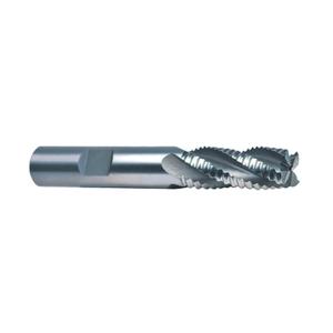 Niagara Cutter 4 Flute M42 8% Cobalt Coarse Round Tooth Roughing Single End Mill, 5/8" Size, 5/8" Shank Diameter, 1-1/4" Length of Cut, 3-3/8" Overall Length