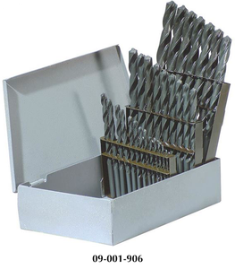 Rushmore USA 115 Piece TiCN Coated 3 In 1 Jobbers Length Twist 118° Point Drill Set A3789-TICN - 09-001-906