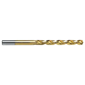 Precise Taper Length 135° Parabolic Flute H.S.S Deep Hole Drill, Size #34, Flute Length 2-3/4", Overall Length 5-1/8"