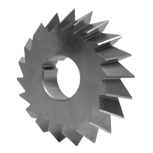 Precise Single 60º Angle H.S.S. Milling Cutter, 2-3/4" Size, 1/2" Face Width, 1" Hole Diameter, Left Hand