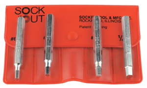 Sock It Out Industrial Screw Extractor Set, #6 to 1/4" Sizes - DEB-1- 12-950-050