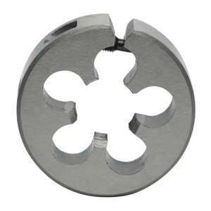 Precise Metric Right Hand H.S.S. Adjustable Round Split Die, 1.2mm-.25mm Thread Size, 13/16" O.D.