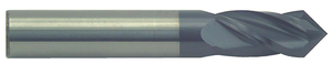 Rushmore USA 4 Flute 90° Drill Point Solid Carbide TiAlN Coated Single End Drill Mill, 1/2" Size & Shank Diameter, 1" Length of Cut, 3" Overall Length