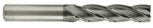 T&O 4 Flute SuperCEED® Ultra Fine Micrograin Solid Carbide X-MAX® Coated Single End Mill, 1/4" Size & Shank Diameter, 1-1/8" Length of Cut, 3" Overall Length - 20-101-077