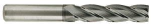 T&O 4 Flute SuperCEED® Ultra Fine Micrograin Solid Carbide X-MAX® Coated Single End Mill, 1/2" Size & Shank Diameter, 2" Length of Cut, 4" Overall Length