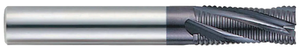 T&O 3 Flute SUPER CEED® Solid Carbide X-MAX® Super Coated 45°Helix Roughing End Mill, 3/16" Size, 1/4" Shank Diameter, 5/16" Length of Cut, 2-3/8" Overall Length