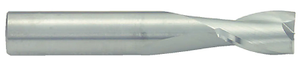 Robbjack 2 Flute Stub Length "Tuffy" Solid Carbide Single End Mill, 3/32" Size, 1/8" Shank Diameter, 1/8" Flute Length, 1-1/2" Overall Length - 20-200-003