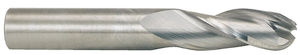 RobbJack 3 Flute Regular Length "Tuffy" Solid Carbide Ball Single End Mill, 1/8" Size, 1/8" Shank Diameter, 1/2" Length of Cut, 1-1/2" Overall Length