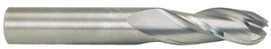 RobbJack 3 Flute Regular Length "Tuffy" Solid Carbide Ball Single End Mill, 5/8" Size, 5/8" Shank Diameter, 1-1/4" Length of Cut, 3-1/2" Overall Length - 20-204-020