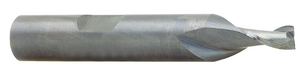 Robbjack 2 Flute "Tuffy" Solid Carbide Stub Length Single End Mill, 3/16" Size, 3/8" Shank Diameter, 5/16" Flute Length, 2-3/8" Overall Length- 20-205-006